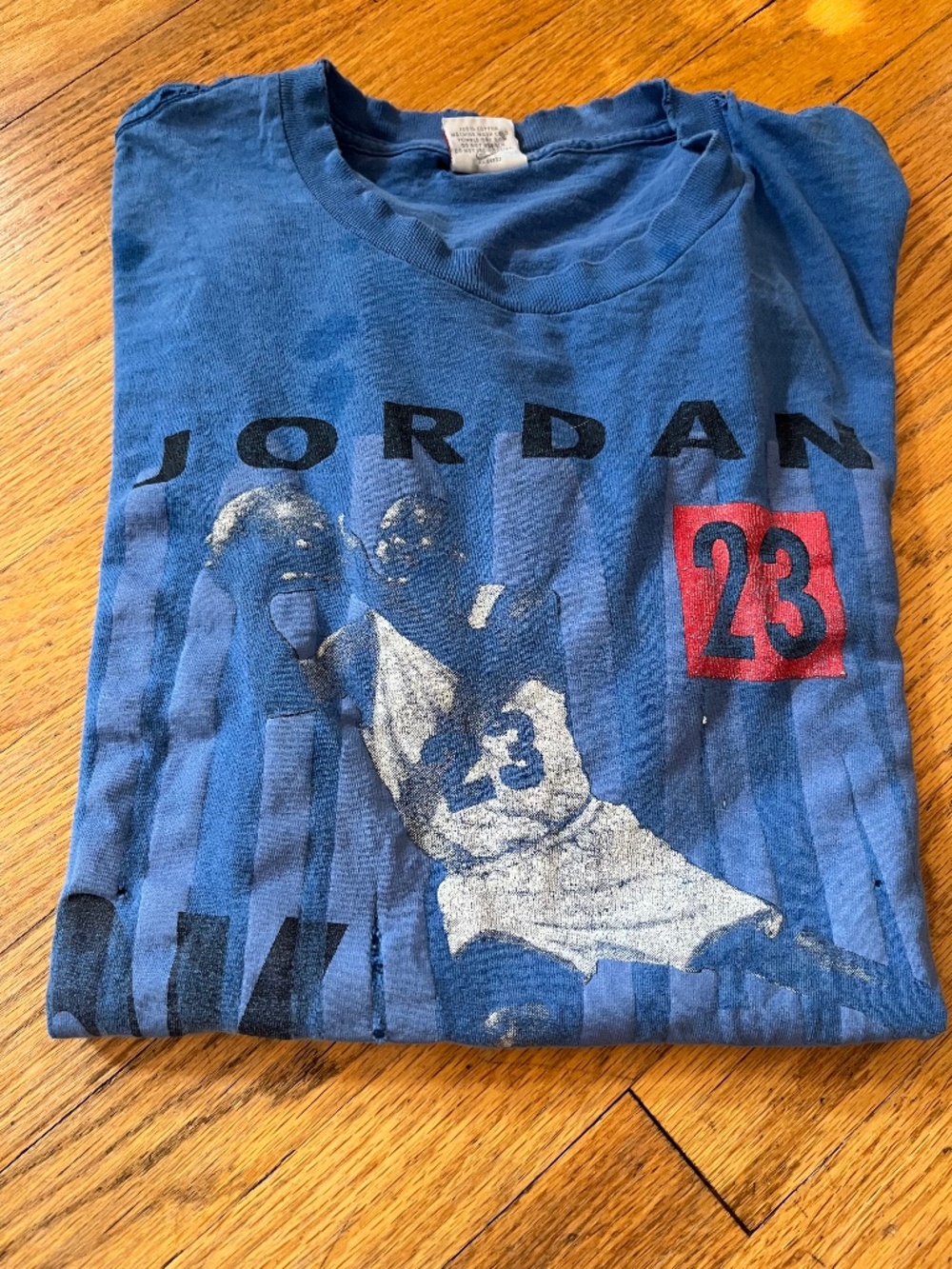 90’s Rare Jordon and Pippen Back to Back tee(thrashed)